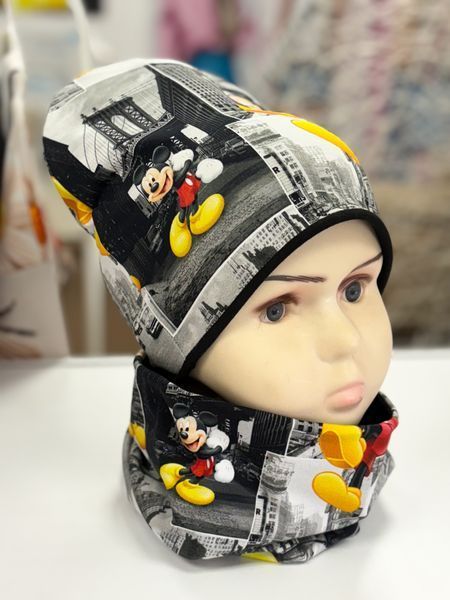 Шапка "Mickey Mouse на сірому" 44-46см 151 фото