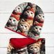 Комплект шапка+хомут "В'язані коти" 121 фото 2
